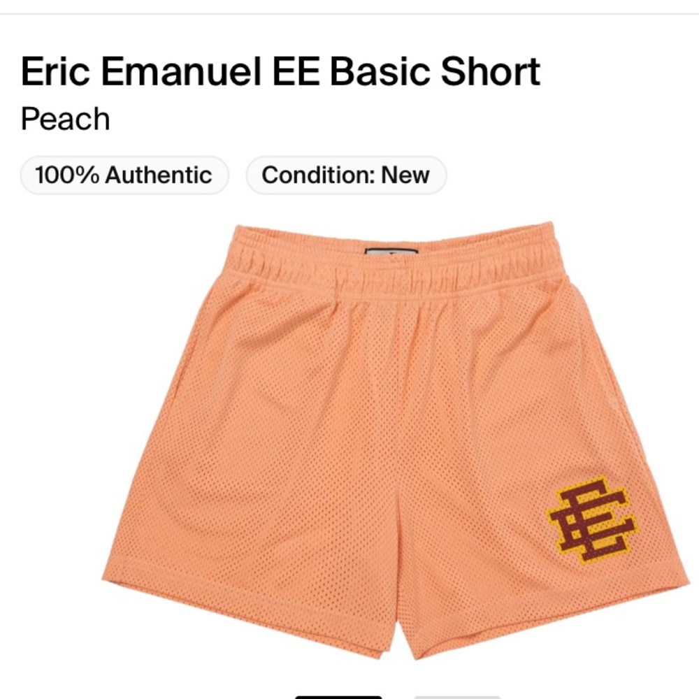 Peach Eric Emanuel shorts